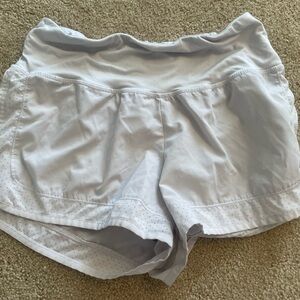 Women's White Athletic Shorts